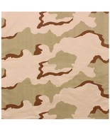 New Large Tri-Color Desert Camo- Military Jumbo Bandana 27 In. X 27 In. - $15.93 CAD