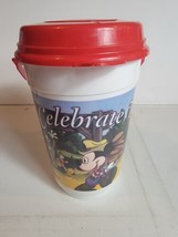 Vintage Disney Parks Bucket Popcorn Drink Whirley Celebrating Togetherness w/Lid - £23.89 GBP