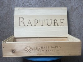Rapture -Michael David Winery Crate Empty Wine Box - $79.48
