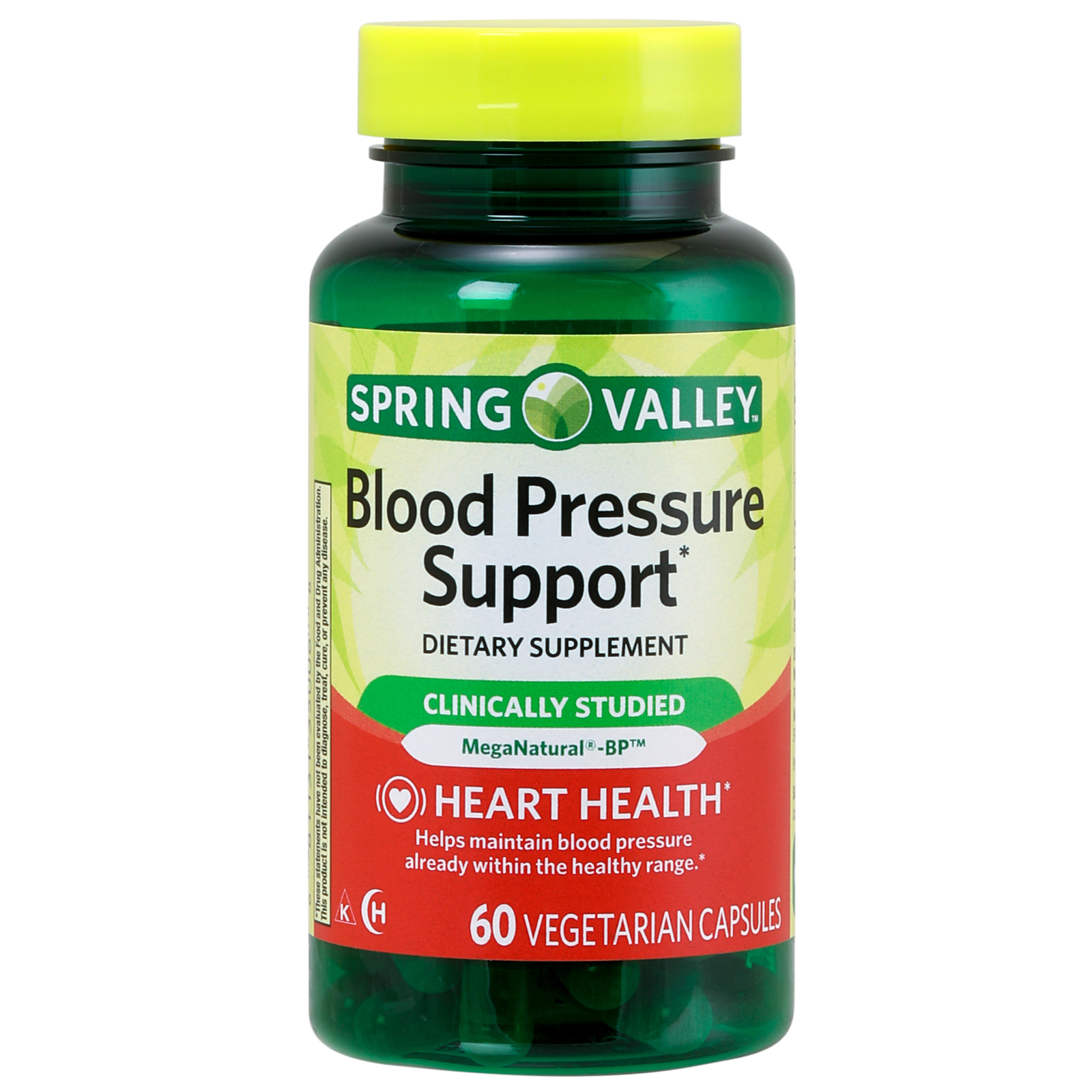 Primary image for Spring Valley Blood Pressure Support -Hearth Health- 60 Vegetarian Capsules 