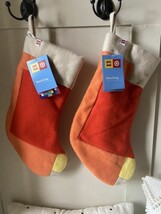 2 Lego Brick Collection Target Christmas Stocking Sweater Knit &amp; Felt 20... - £14.00 GBP