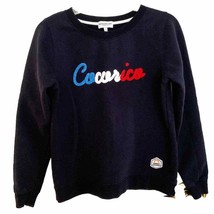French Disorder Sweat Femme Marlon Cocorico Navy Sweatshirt - £51.71 GBP