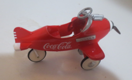 Coca-Cola Pedal Plane 1997 1:18 scale 3 x 2 x 2 inches new in box - $9.65