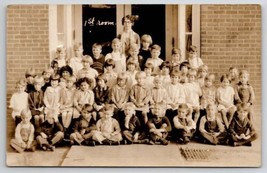 RPPC School Children Teacher Gertrude 1st Room Faces Of The 1920s Postcard L26 - £12.09 GBP