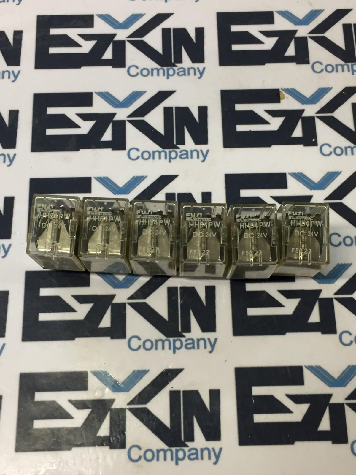 Fuji HH54PW DC 24V Relay 24 VDC Lot of 6 - $19.50