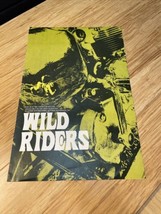 Vintage Wild Riders 1971 Movie Poster Press Kit Vintage Cinema KG Sherry... - $49.50