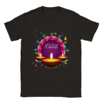 Unisex Crewneck Happy Diwali T-shirt indian hinduism festival of lights rama - £19.23 GBP+