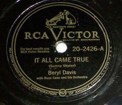 Beryl Davis 78 It All Came True / One Little Tear Is An Ocean SH1D - £5.50 GBP