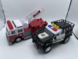 Tonka Rescue Force Fire Engine Truck Sheriff Police Rescue Car Lights an... - £11.20 GBP
