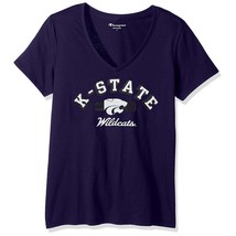 Champion NCAA Womens University Tagless V-Neck Tee Kansas State, Small - $12.91