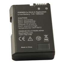 STK EN-EL14 EN-EL14a Battery Pack for Nikon D3200 D3400 D3500 D3300 D3100 D5100  - £22.01 GBP