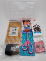 Schools Supplies Bundle kit (w/ Pink Scissors) - £11.67 GBP