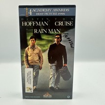Rain Man VHS 1988 Barry Levinson Movie Hoffman Cruise R MGM UA R Edition - $9.55