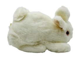 Folkmanis White Bunny Rabbit Hand Puppet #2048 Storytelling Library Pink Eyes - £15.45 GBP
