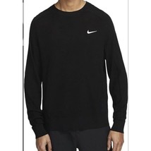 NEW Mens Size L Nike Tiger Woods Men&#39;s Knit Golf Sweater Black White DR5... - $139.41 CAD