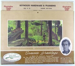 Vtg 1966 Remington Reynolds Local Hardware Perris CA Wall Calendar Anniv... - $16.11