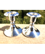 813 Silver Finland Candlesticks Not weighted Hallmarked Scandinavian Sil... - $185.95 CAD