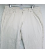 Levis Pants Womens 11 White 518 Bootcut Jeans Denim Mid Rise Stretch Jun... - $14.84