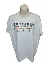 University of Maryland Terrapin Triathlon &amp; 5k Womens Large White TShirt - $19.80