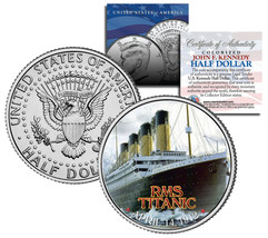 RMS Titanic Ship &quot;Anniversary&quot; Official JFK Kennedy Half Dollar US - £6.71 GBP