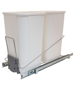 Double Waste Bin Base Cabinet Pull Out System with 2 x 27 qt Bins and Ha... - $1,964.11 MXN