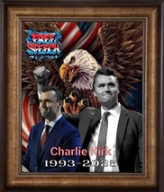 Charlie Kirk Art Poster 11x14 &quot;FIGHT FOR FREEDOM OF SPEECH&quot; Jaye&#39;s Maste... - $819.83 MXN