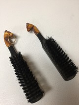 Set of 2 Vintage Shoe Shine Brush with Horse Head Handle - £10.21 GBP