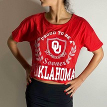 Proud to Be University of Oklahoma Sooner Red Crop Top (MD) - $14.25