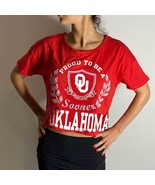 Proud to Be University of Oklahoma Sooner Red Crop Top (MD) - $19.86 CAD