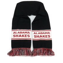 Alabama Shakes Band Soccer Style Scarf Black Red White Fringe Brittany H... - $20.78