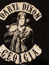 Vintage Daryl Dixon Georgia The Walking Dead Size S Black Short Sleeve Tee - £10.38 GBP