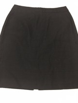 J. Crew Women&#39;s Skirt Black Cotton / Linen Blend Skirt Size 8 - £28.69 GBP