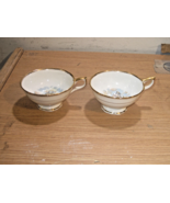 2 Vintage Salisbury Bone China Tea Cups - Tall Sailing Ship (no saucers) - $49.50