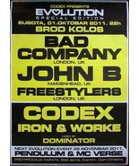 Bad Company Promo Concert Poster 2011 Serbia Belgrade - $34.66