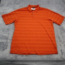 Tiger Woods Shirt Mens L Red Polo Dri Fit Short Sleeve Button Collared Top - $24.73