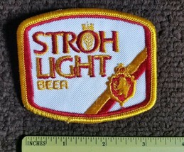 Stroh&#39;s LIGHT Beer collectors Breweriana  Vintage 80’s Jacket vest hat  Patch - £4.15 GBP