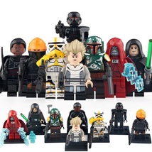 8pcs Star Wars Mandalorian Dark Trooper Boba Fett Fennec Shand Omega Minifigures - £14.11 GBP