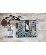 Myra Bags #8753 Hairon, Leather 5&quot;x3.75&quot; Card Holder~RFID Blocking~Slots... - $23.13