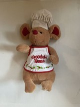 Mouse Chef Plush Dan Dee Collector&#39;s Choice Stuffed Animal Rare Chocolate Mouse - £11.06 GBP