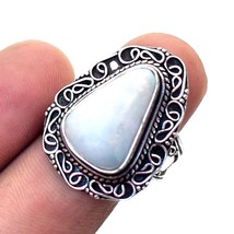 Rainbow Moonstone Vintage Style Gemstone Handmade Ring Jewelry 8.50&quot; SA 1844 - $6.49