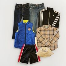Clothes Lot Boys Size 6 7 Osh Kosh Levis Jeans Puffer Jacket Gymboree Ad... - $34.54
