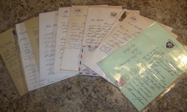 LOT 10 WWII LETTERS US ARMY 232nd SIGNAL CO 2ND DIVISION SGT EDWARD CHAM... - $49.49