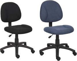 Boss Office Products Black Boss Office Deluxe Posture Chair, 25&quot; W x 25&quot; D x - £125.11 GBP