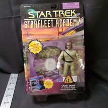 1996 Playmates Star Trek Starfleet Academy Cadet Worf Figure MOC w/ CD-ROM!! - £7.91 GBP