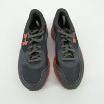 Under Armour Girls Gray Orange Running Shoe Sneaker Size 5.5 - £15.57 GBP