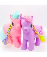 My Little Pony 10&quot; Unicorn Toy Set Of 2 With Braided Rainbow Hair Sweet ... - $332.91 MXN