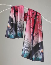 Cocoon House 100 Views of Edo Silk Crepe Scarf - £31.26 GBP