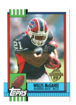 2005 Topps NFL Football Throwbacks Willis McGahee #TB35 Buffalo Bills 50... - £1.38 GBP