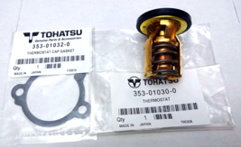 OEM TOHATSU FITS NISSAN 2 STROKE 40 50 HP THERMOSTAT &amp; GASKET KIT 353010300 - £40.35 GBP