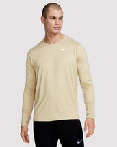 Nike Dri-FIT Element. Men&#39;s Running Crew Shirt. Limestone/White Size: LG - £47.47 GBP